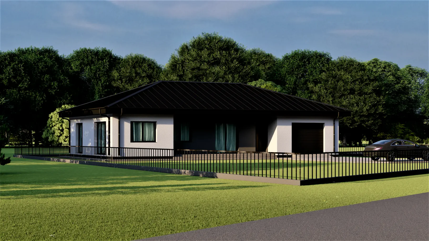 Architectural visualisation of the private residential development in Lithuania